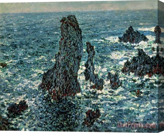 Claude Monet The Rocks at Belle Ile Stretched Canvas Painting / Canvas Art