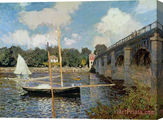 Claude Monet The Seine at Argenteuil Stretched Canvas Print / Canvas Art