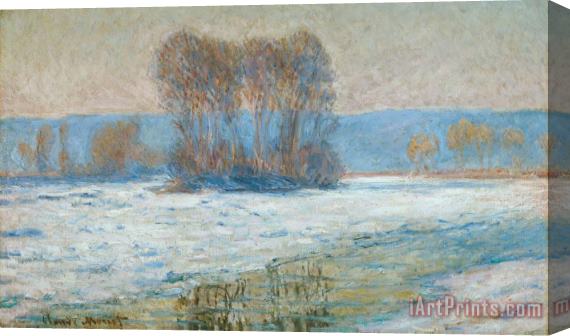 Claude Monet The Seine at Bennecourt Stretched Canvas Print / Canvas Art