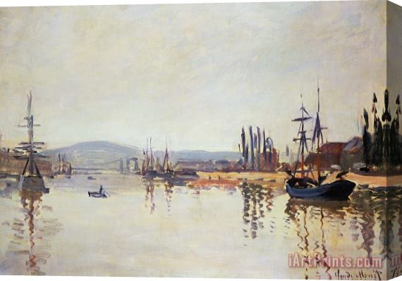 Claude Monet The Seine Below Rouen Stretched Canvas Print / Canvas Art
