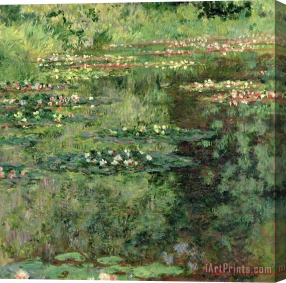 Claude Monet The Waterlily Pond Stretched Canvas Painting / Canvas Art
