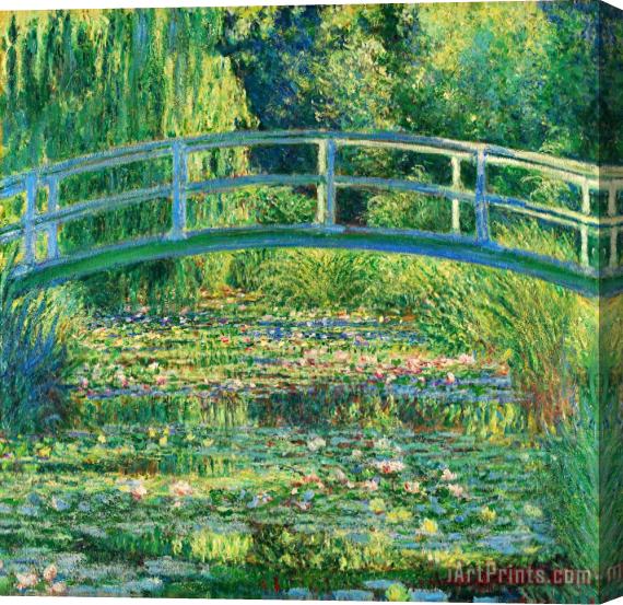 Claude Monet The Waterlily Pond With The Japanese Bridge Stretched Canvas Painting / Canvas Art