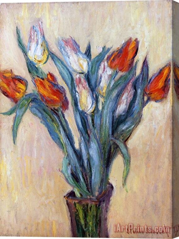 Claude Monet Tulips Stretched Canvas Print / Canvas Art
