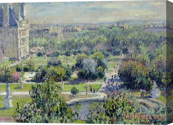 Claude Monet View of the Tuileries Gardens Stretched Canvas Painting / Canvas Art