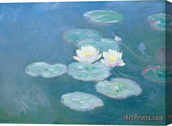 Claude Monet Waterlilies Evening Stretched Canvas Print / Canvas Art