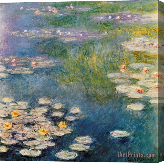 Claude Monet Waterlillies At Giverny 1908 Stretched Canvas Print / Canvas Art