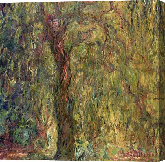 Claude Monet Weeping Willow Stretched Canvas Print / Canvas Art