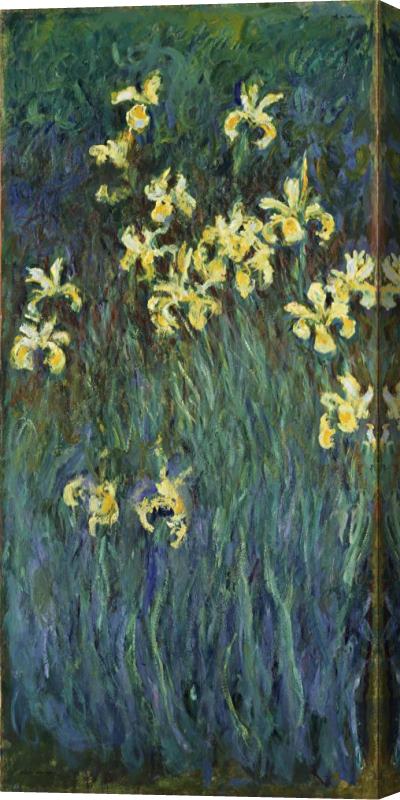Claude Monet Yellow Irises Stretched Canvas Painting / Canvas Art
