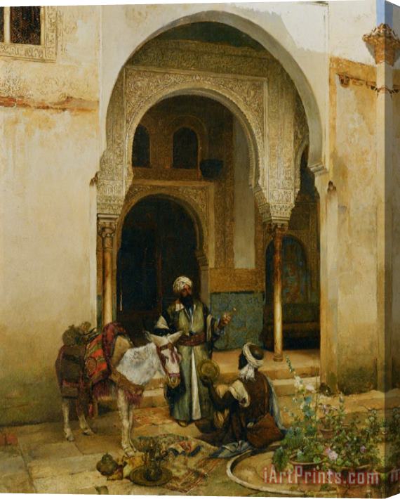 Clement Pujol De Guastavino An Arab Merchant Stretched Canvas Print / Canvas Art
