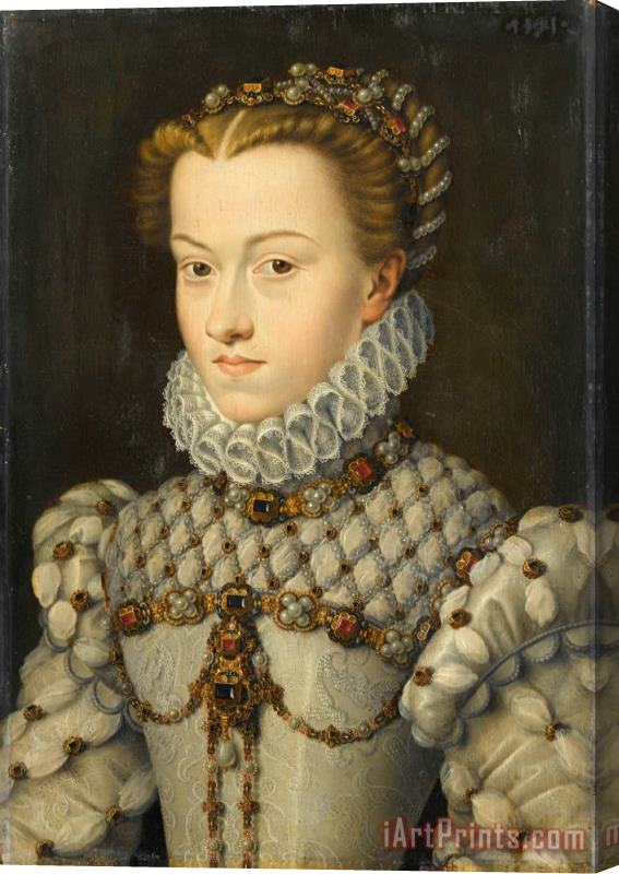 Clouet, Francois Elisabeth of Austria (ca. 1571) Stretched Canvas Print / Canvas Art