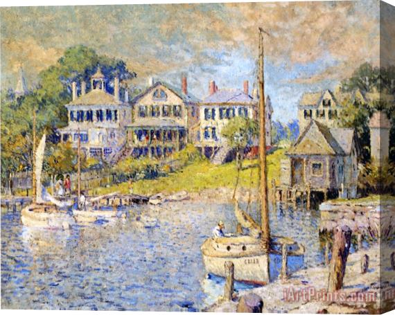 Colin Campbell Cooper Edgartown Martha's Vineyard Stretched Canvas Painting / Canvas Art