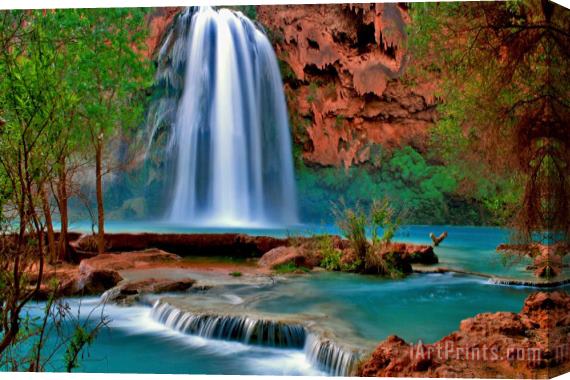 Collection 14 Canyon Falls Stretched Canvas Print / Canvas Art