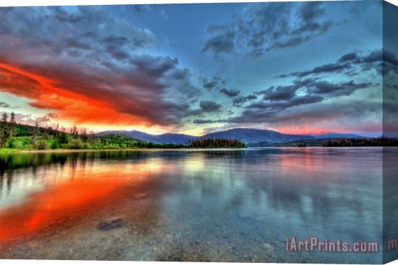 Collection 14 Lake Glow Stretched Canvas Print / Canvas Art