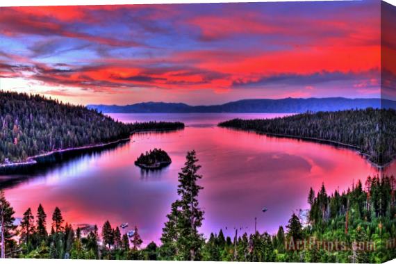 Collection 14 Red Tahoe Stretched Canvas Print / Canvas Art