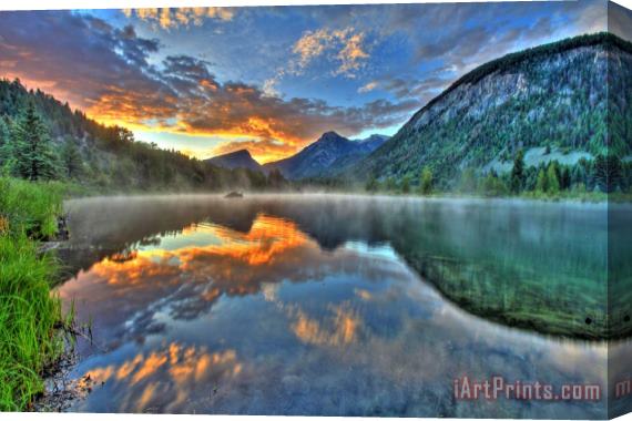 Collection 14 Sunrise Lake Stretched Canvas Print / Canvas Art