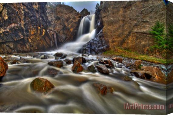 Collection 14 Waterfall Canyon Stretched Canvas Print / Canvas Art