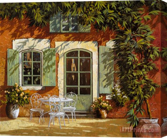Collection 7 Al Fresco In Cortile Stretched Canvas Painting / Canvas Art