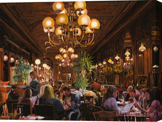 Collection 7 Antica Brasserie Stretched Canvas Print / Canvas Art