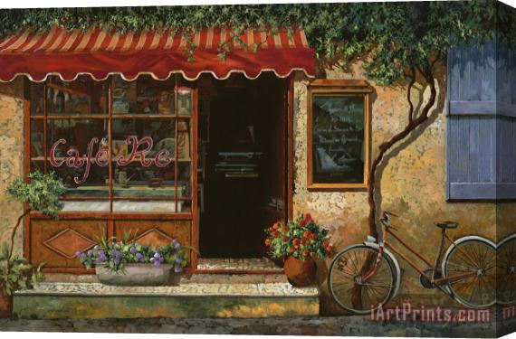 Collection 7 caffe Re Stretched Canvas Print / Canvas Art