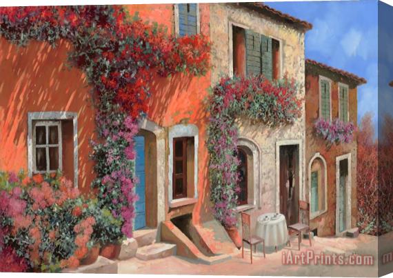 Collection 7 Caffe Sulla Discesa Stretched Canvas Print / Canvas Art