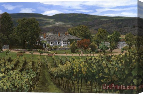 Collection 7 Hawthorn vineyard in British Columbia-Canada Stretched Canvas Print / Canvas Art