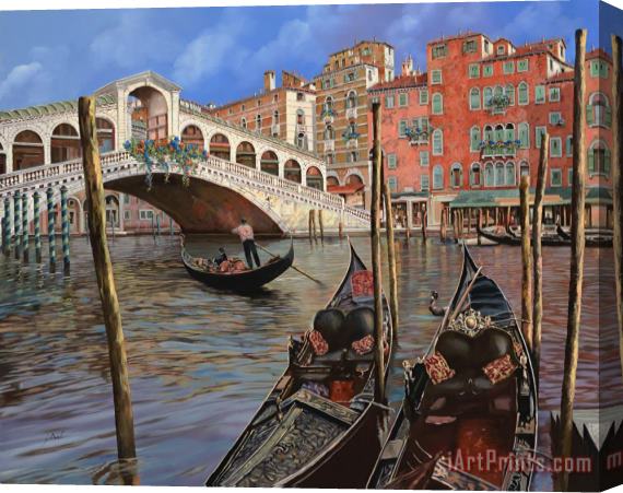 Collection 7 Il Ponte Di Rialto Stretched Canvas Print / Canvas Art