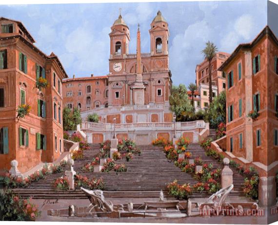 Collection 7 Rome-Piazza di Spagna Stretched Canvas Painting / Canvas Art