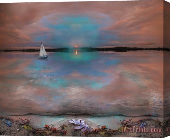 Collection 8 Waters edge Stretched Canvas Painting / Canvas Art