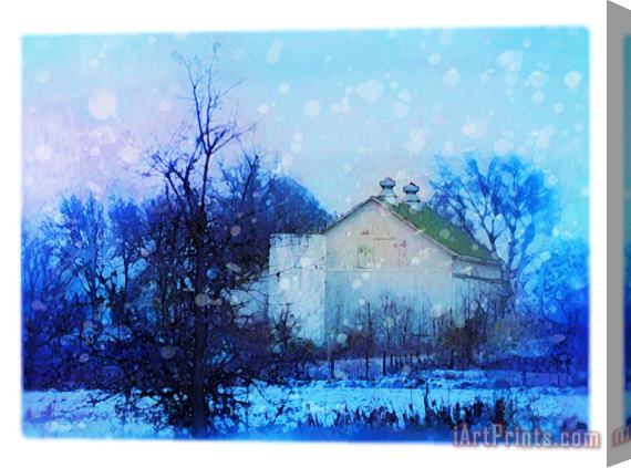 Collection 8 Winter blues Stretched Canvas Print / Canvas Art
