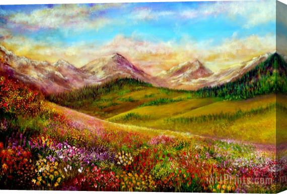 Collection 9 Alpine Spring Stretched Canvas Painting / Canvas Art