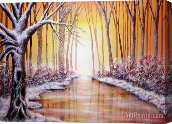 Collection 9 Winter Light Stretched Canvas Painting / Canvas Art