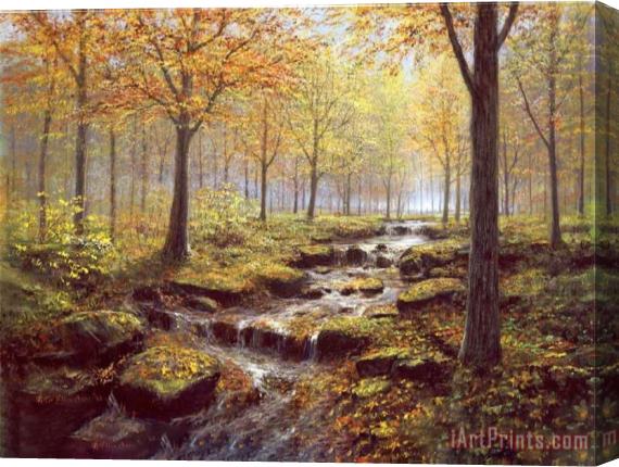 Collection Autumn Gold Rush Landscape by Peter Ellenshaw Stretched Canvas Painting / Canvas Art