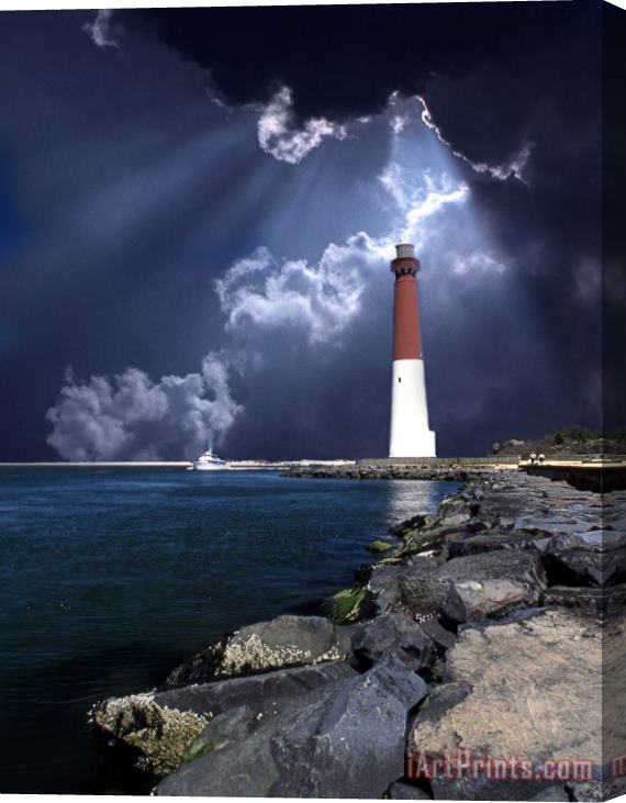 Collection Barnegat Inlet Lighthouse Stretched Canvas Print / Canvas Art