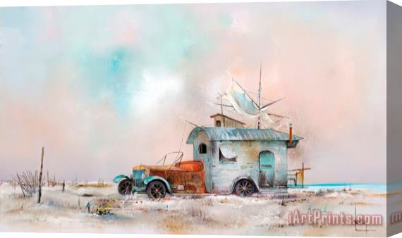 Collection Caravaning by Bernard Louedin Stretched Canvas Print / Canvas Art