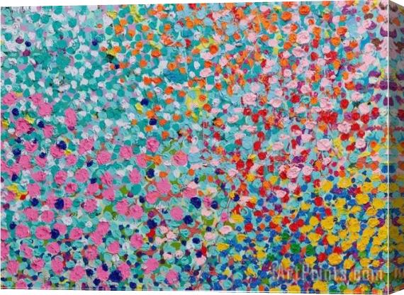 Collection Colorful Palette Stretched Canvas Painting / Canvas Art