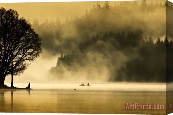 Collection Early morning Loch Ard Stretched Canvas Print / Canvas Art