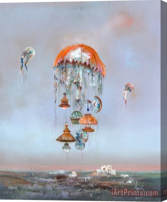 Collection Galaxies Oceaniques by Bernard Louedin Stretched Canvas Print / Canvas Art