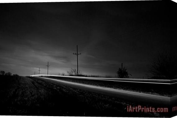 Collection Lonely Stretch of Highway Stretched Canvas Print / Canvas Art