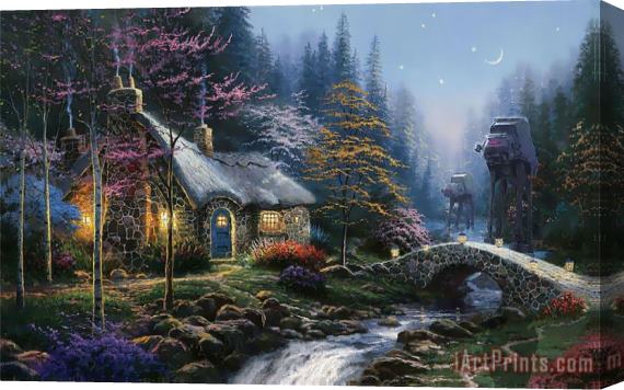 Collection War on Kinkade Stretched Canvas Print / Canvas Art