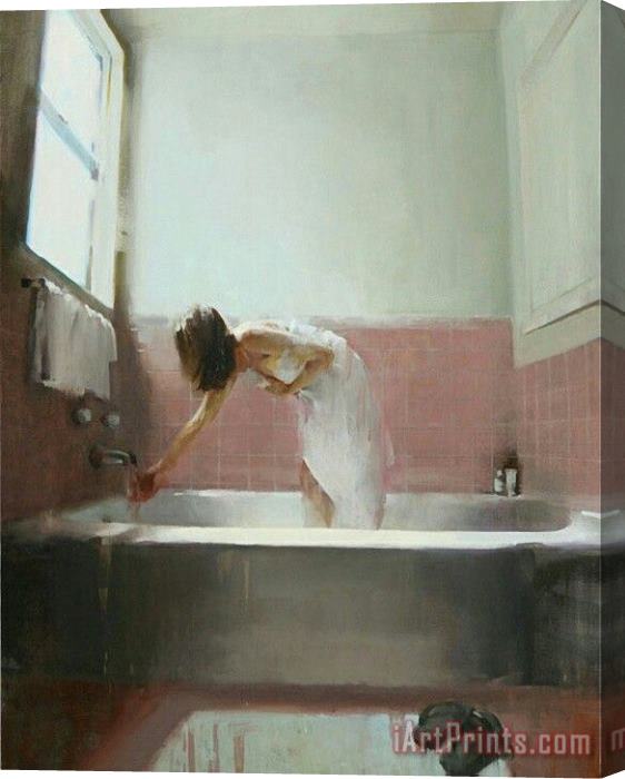 Collection Woman in Tub Stretched Canvas Painting / Canvas Art