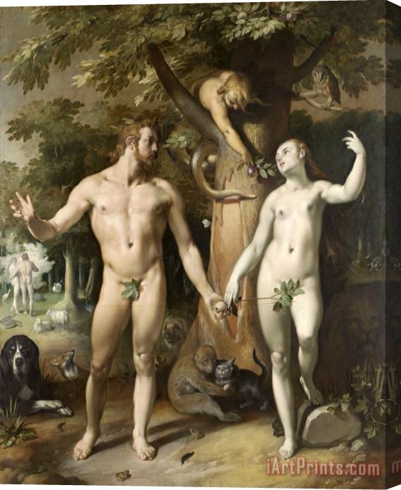 Cornelis Cornelisz. van Haarlem The Fall of Man Stretched Canvas Painting / Canvas Art