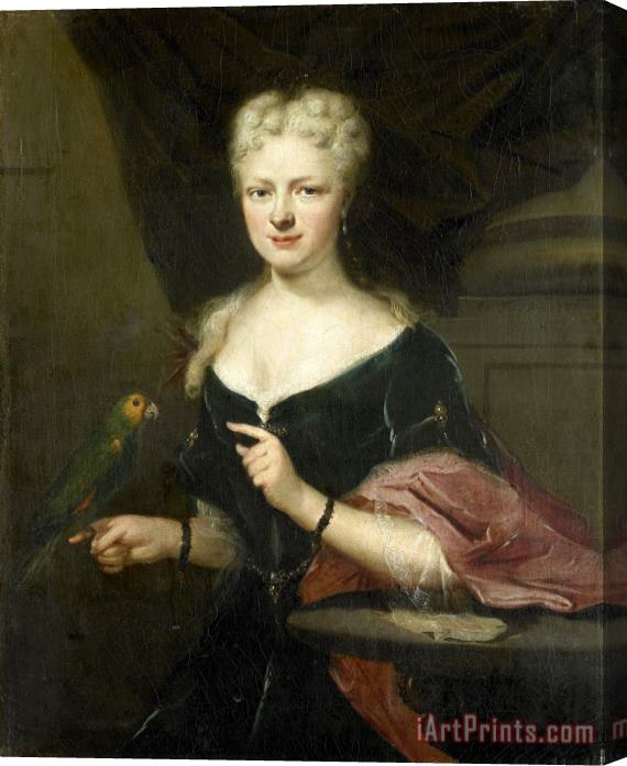 Cornelis Troost Portrait of Maria Magdalena Stavenisse, Wife of Jacob De Witte of Elkerzee, Councilor of Zierikzee Stretched Canvas Painting / Canvas Art
