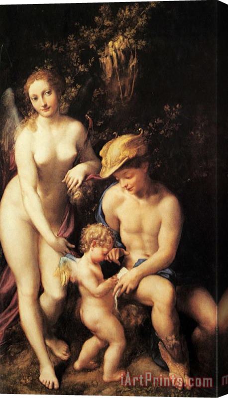 Correggio Venus with Mercury And Cupid Stretched Canvas Print / Canvas Art