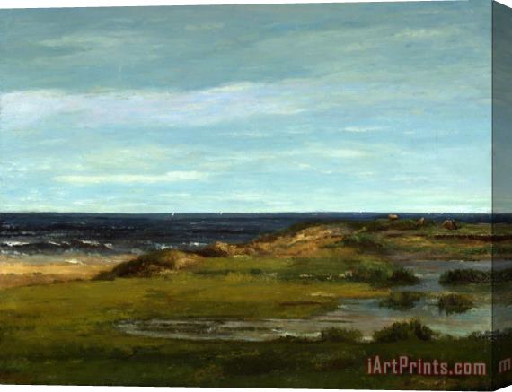 Courbet, Gustave Seascape Stretched Canvas Painting / Canvas Art