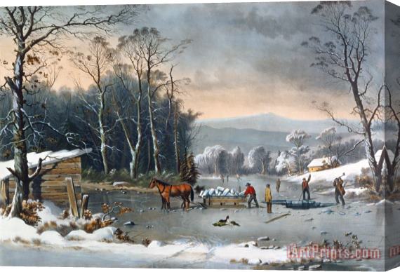 Currier and Ives Winter in the Country Stretched Canvas Print / Canvas Art