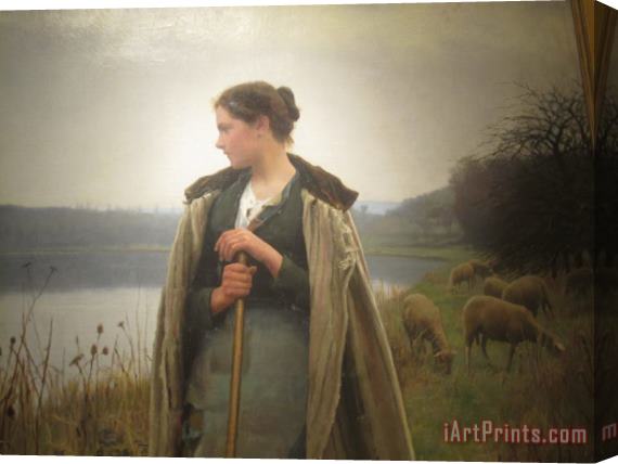 Daniel Ridgway Knight The Shepherdess Stretched Canvas Print / Canvas Art
