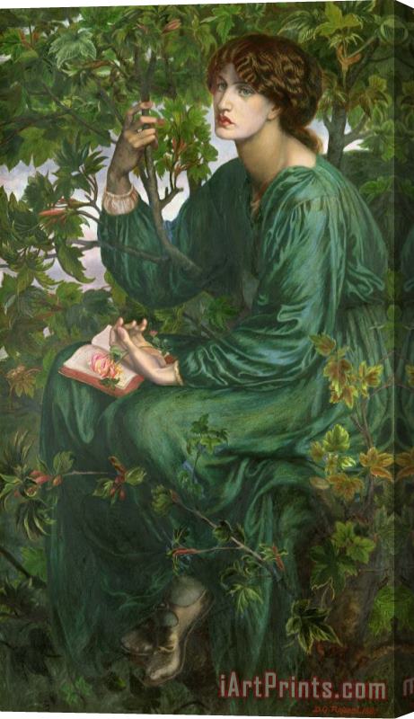 Dante Charles Gabriel Rossetti Day Dream Stretched Canvas Painting / Canvas Art
