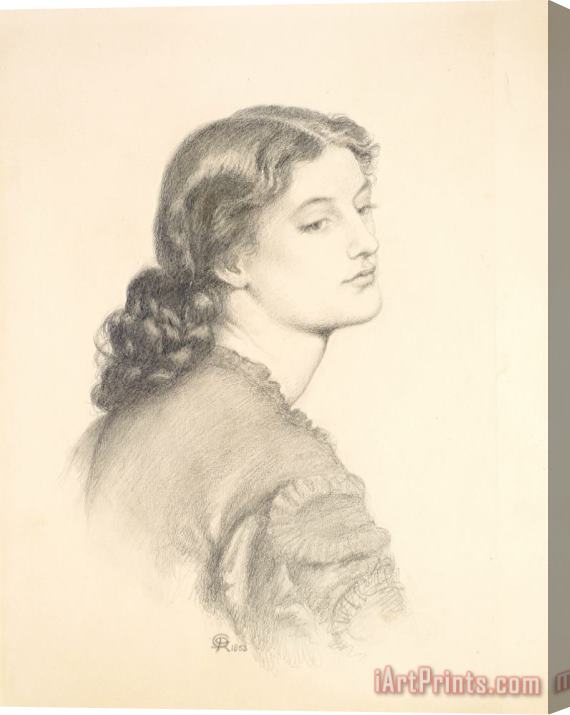 Dante Gabriel Rossetti Portrait of Ada Vernon Stretched Canvas Print / Canvas Art