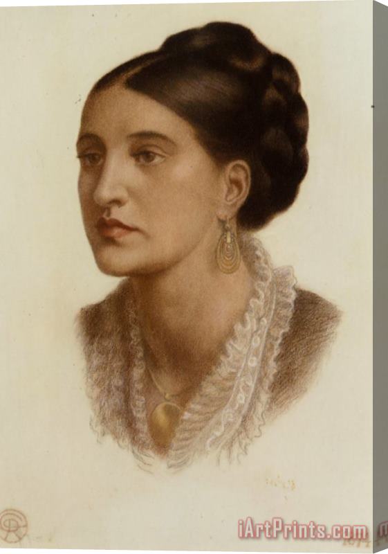 Dante Gabriel Rossetti Portrait of Mrs Georgin a Fernandez Stretched Canvas Print / Canvas Art