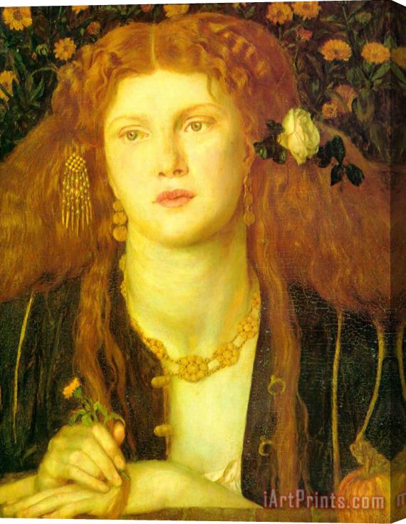 Dante Gabriel Rossetti The Kissed Mouth Stretched Canvas Print / Canvas Art